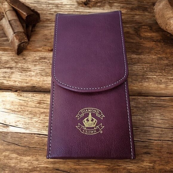 Diamond Crown Cigar Carrying Case - 3 Cigar Capacity - Picture 1 of 12